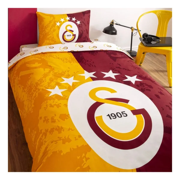 Taç Galatasaray 5 Yıldız Lisanslı Tek Kişilik Nevresim Takımı - Görsel 4