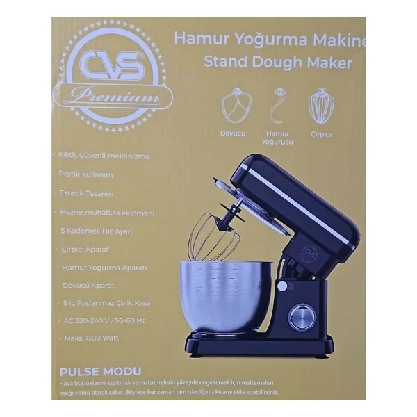CVS DN 4658 1300 W 5 lt Hamur Yoğurma Makinesi - Görsel 6
