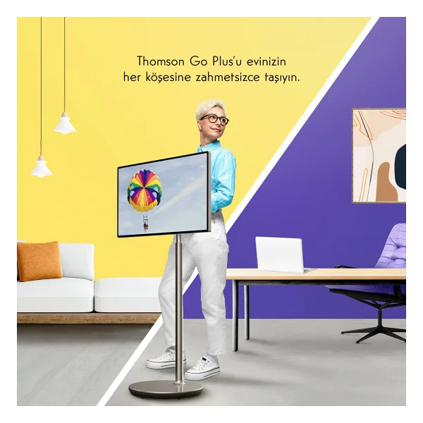 Thomson Go Plus 32ue5m45 4K Ultra HD 32" 82 Ekran Android Smart Taşınabilir TV - Görsel 10