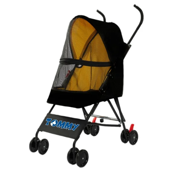 Tommy Evcil Hayvan Arabası Siyah 76.5x44x99cm Max 15kg - Görsel 5