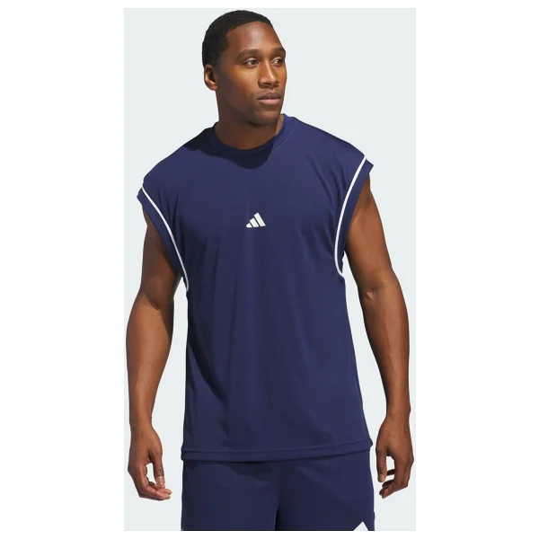 Adidas Basketball All-World Sıfır Kol Bisiklet Yaka Erkek Spor Tişört - Görsel 7