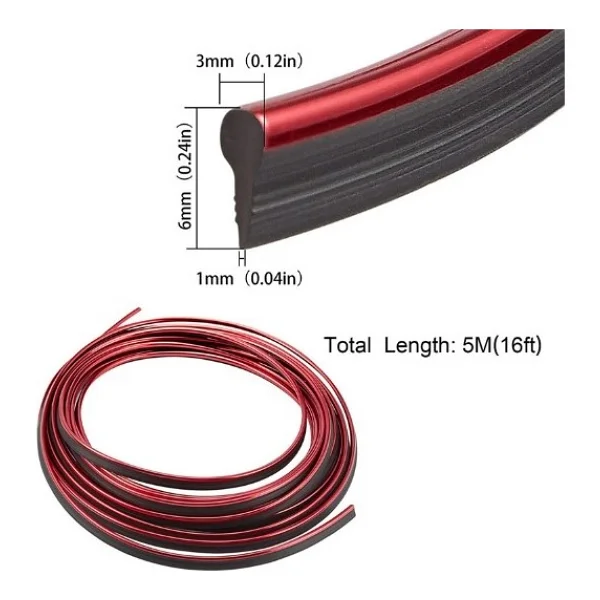 Araba Dekorasyon Şeridi 5 Metre Trim Şeridi - Görsel 4
