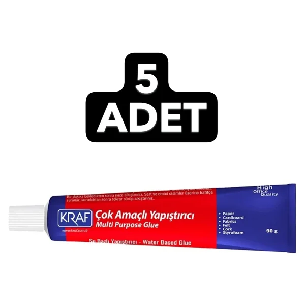 Kraf (5 Adet) Çok Amaçlı 90 Gr Sıvı Yapıştırıcı (795g) - Görsel 3