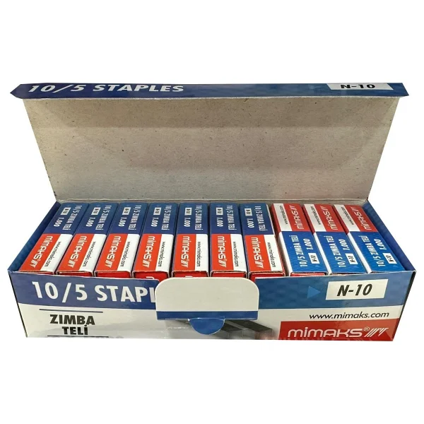 Mimaks Tel Zımba - Küçük Boy N/10 - Zımba Teli - 1000 Adetlik 10 Kutu - Görsel 2