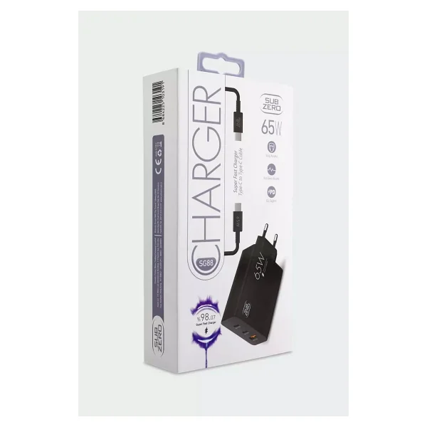 Subzero Sg88 65 W Type-C Kablolu Hızlı Şarj Aleti - Görsel 3