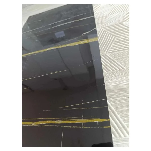 30x60 Cm Mermer Desenli Yapışkanlı Seramik Desen Mutfak-Banyo-Wc Pvc Duvar Kaplama Paneli - Lacivert - Beyaz - Görsel 2