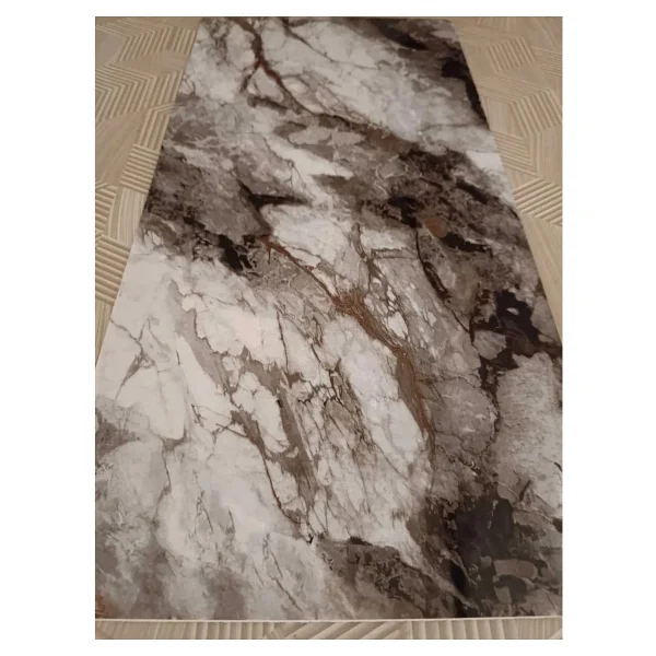 30x60 Cm Mermer Desenli Yapışkanlı Seramik Desen Mutfak-Banyo-Wc Pvc Duvar Kaplama Paneli - Lacivert - Beyaz - Görsel 5