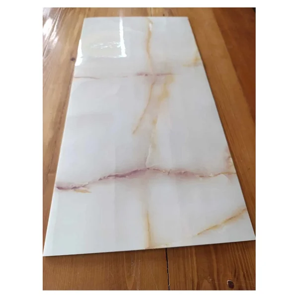 30x60 Cm Mermer Desenli Yapışkanlı Seramik Desen Mutfak-Banyo-Wc Pvc Duvar Kaplama Paneli - Lacivert - Beyaz - Görsel 8