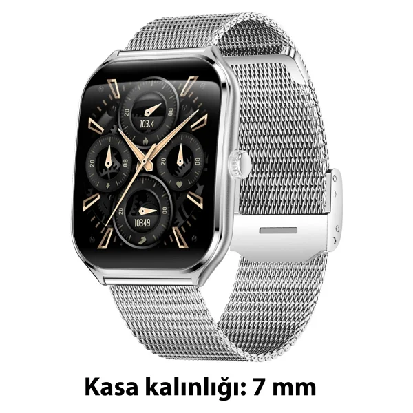 Logia Ultra Thin Edge Gümüş Akıllı Saat - Görsel 3