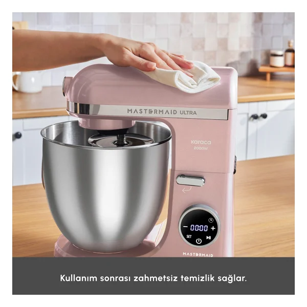 Karaca Mastermaid Chef Ultra D 2000 W Rose Gold 7 Lt Hamur Yoğurma Makinesi - Görsel 4