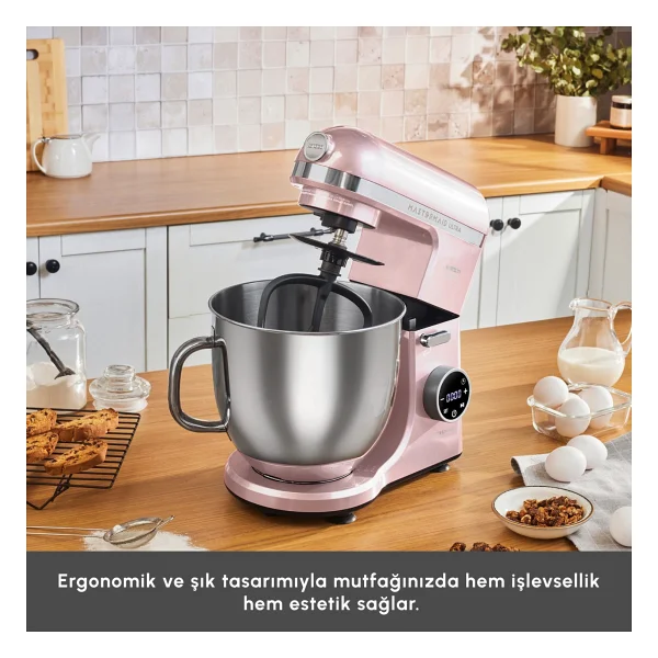 Karaca Mastermaid Chef Ultra D 2000 W Rose Gold 7 Lt Hamur Yoğurma Makinesi - Görsel 6