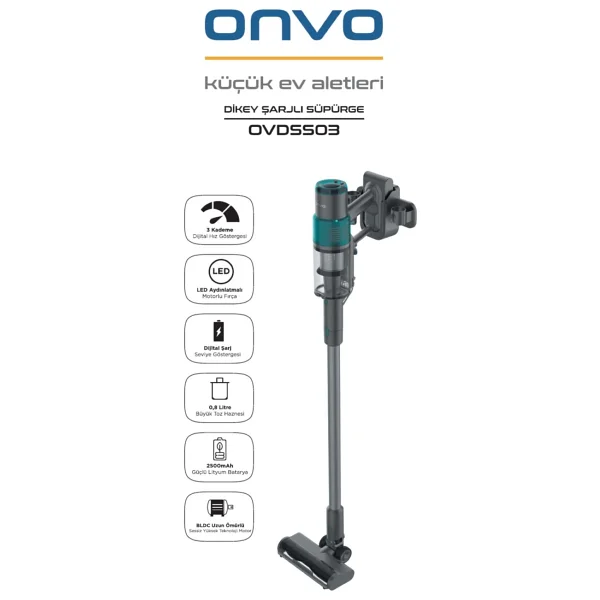 Onvo Ovdss03 Şarjlı Dikey Süpürge - Görsel 5