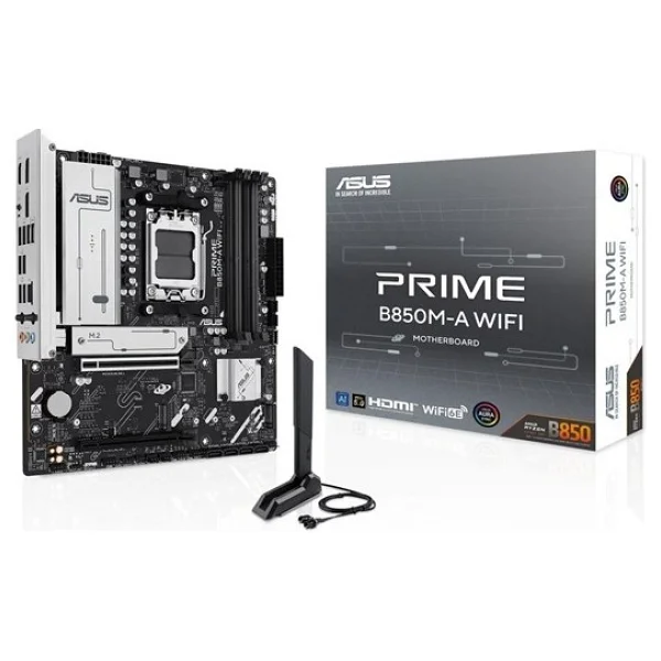 Asus Prime B850m-A Wi-Fi AMD Am5 DDR5 Micro Atx Anakart - Görsel 2