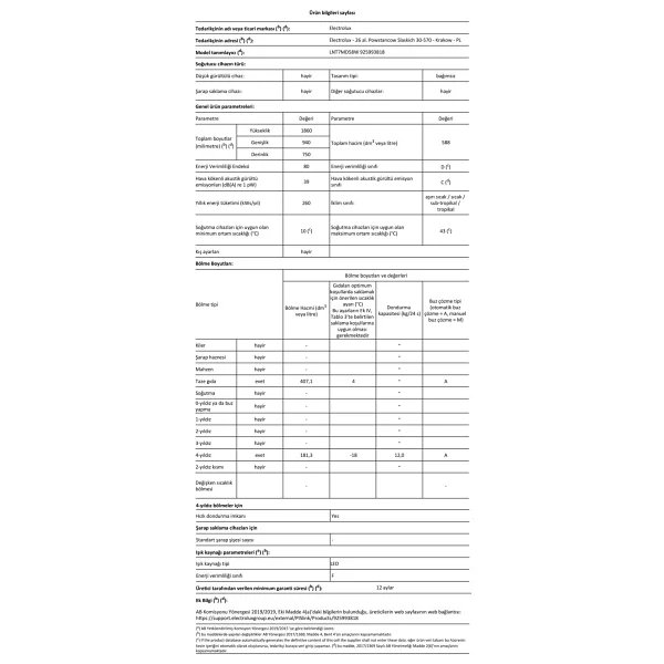 Electrolux LNT7MD58W TwinTech Kombi No Frost Buzdolabı - Görsel 7
