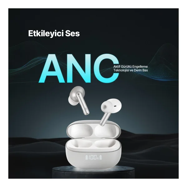 Ttec Airbeat Pro Lcd 2km159 ANC TWS Kulak İçi Bluetooth Kulaklık - Görsel 2