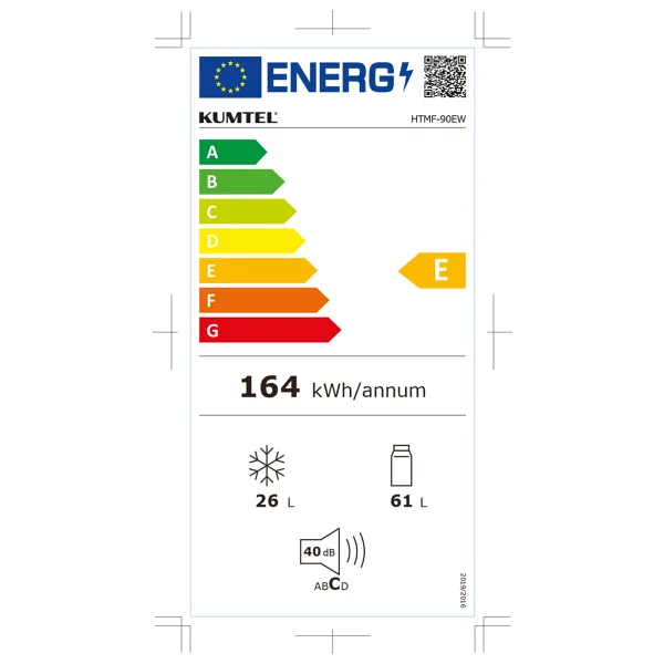 Kumtel Htmf-90ew Çift Kapılı Mini Buzdolabı - Görsel 5
