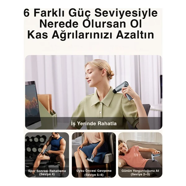 Skg F1 Pro 4 Başlıklı Masaj Tabancası - Görsel 7