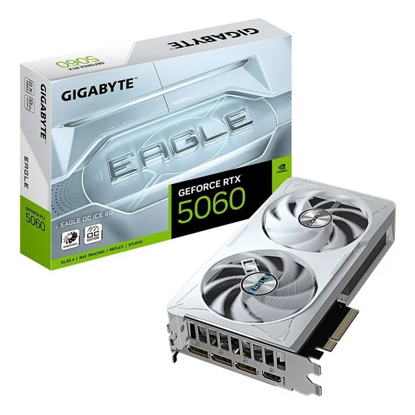 Gigabyte RTX 5060 Eagle Oc Ice Gv-N5060eagleoc Ice-8gd 128 Bit Gddr7 8 GB Ekran Kartı - Görsel 2