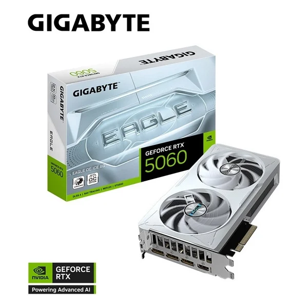 Gigabyte RTX 5060 Eagle Oc Ice Gv-N5060eagleoc Ice-8gd 128 Bit Gddr7 8 GB Ekran Kartı - Görsel 3