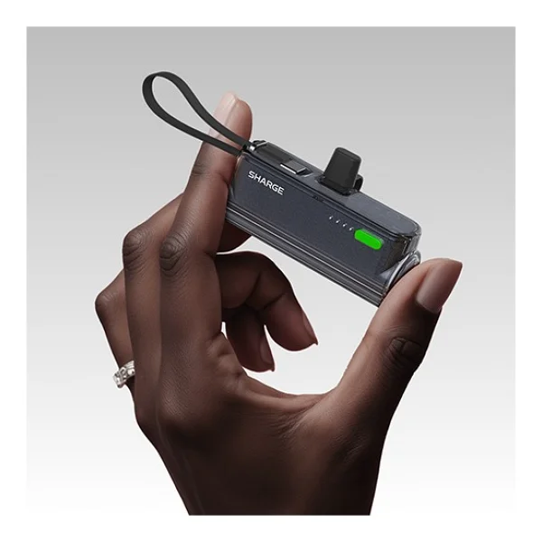 Sharge Flow Mini Siyah 5000 Hızlı Şarj Powerbank - Görsel 10