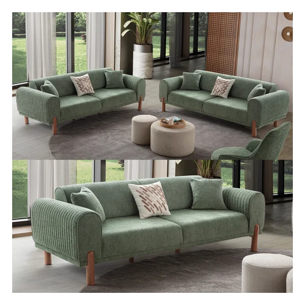 Edsy Home Armoni 3+3 Koltuk Takımı Krem - Görsel 8