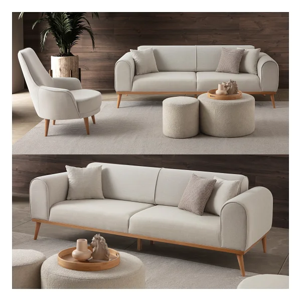 Edsy Home Rebull 3+1 Koltuk Takımı Kahverengi - Görsel 8