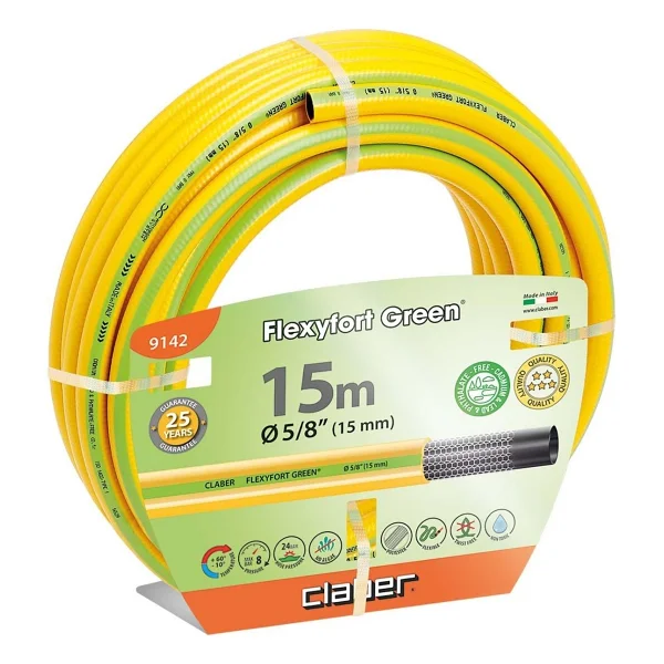 Claber Flexyfort Green 9142 5/8" 15 m Bahçe Hortumu - Görsel 4