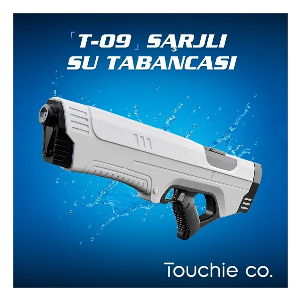 Şarjlı Su Tabancası Otomatik Dolum T-09 - Beyaz - Görsel 2