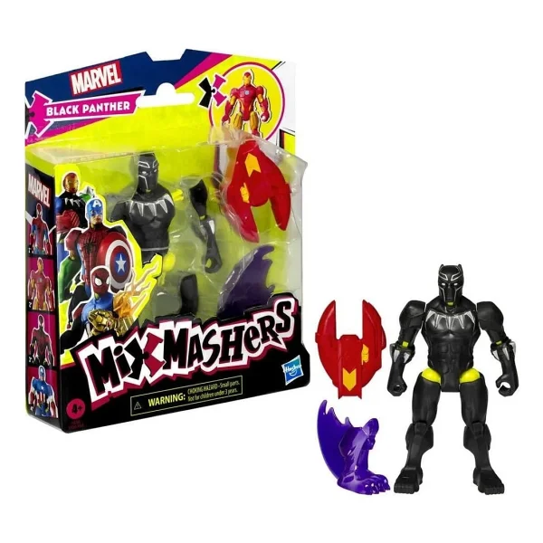 Marvel Mixmashers Black Panther Aksiyon Figürü F9265-F9268 - Görsel 6