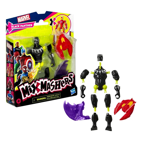 Marvel Mixmashers Black Panther Aksiyon Figürü F9265-F9268 - Görsel 7