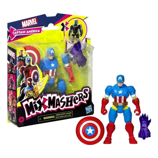Marvel Mixmashers Captain America Aksiyon Figürü F9265-F9267 - Görsel 9
