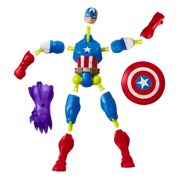 Marvel Mixmashers Captain America Aksiyon Figürü F9265-F9267 - Görsel 4
