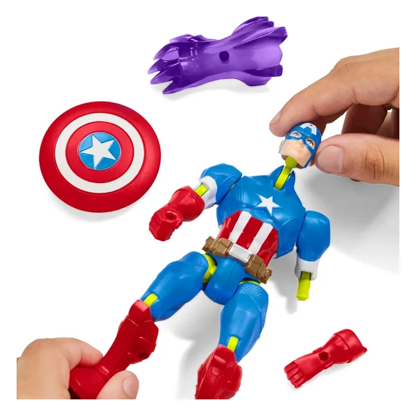 Marvel Mixmashers Captain America Aksiyon Figürü F9265-F9267 - Görsel 5