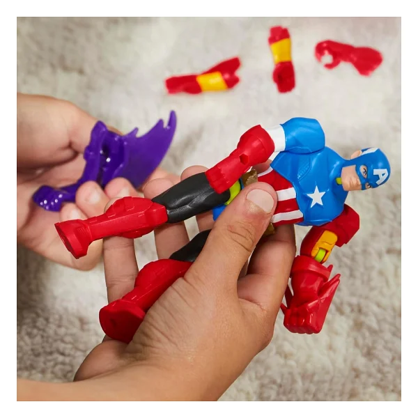 Marvel Mixmashers Captain America Aksiyon Figürü F9265-F9267 - Görsel 7