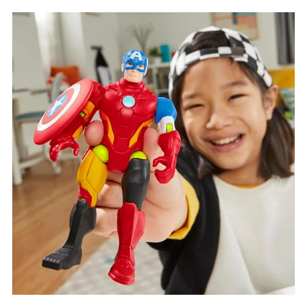 Marvel Mixmashers Captain America Aksiyon Figürü F9265-F9267 - Görsel 8