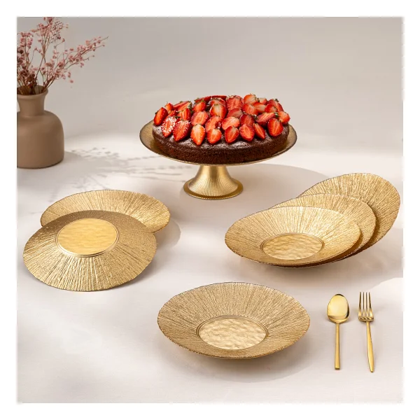 Emsan Golden 7 Parça Cam Pasta Takımı - Görsel 6
