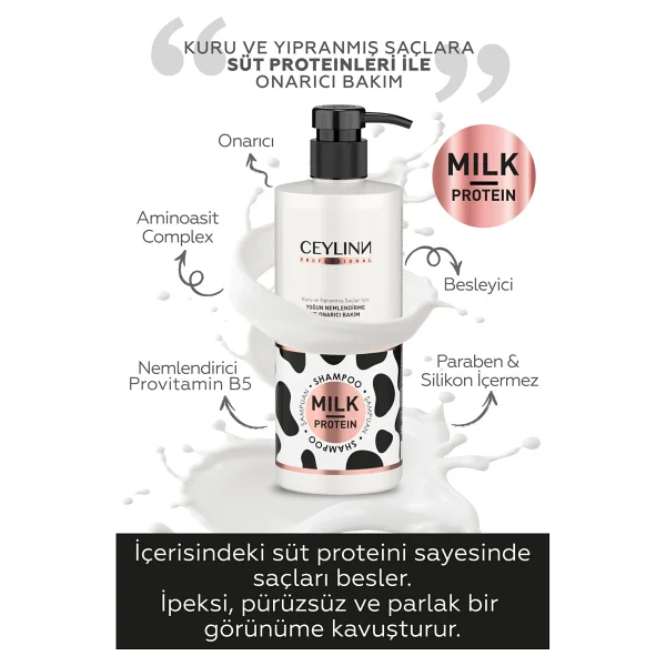 Ceylinn Milk Protein 500 Ml Şampuan - Görsel 3
