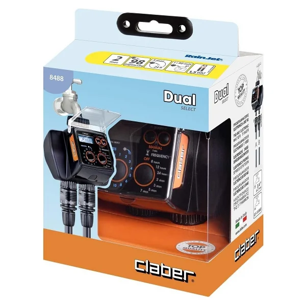 Claber Dual Select 8488 Çift Çıkışlı Su Zamanlayıcısı - Görsel 2
