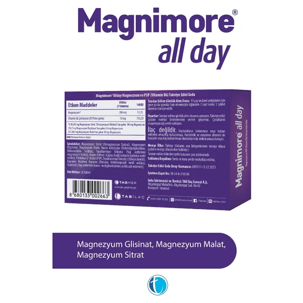 Magnimore All Day 30 Tablet - Görsel 4
