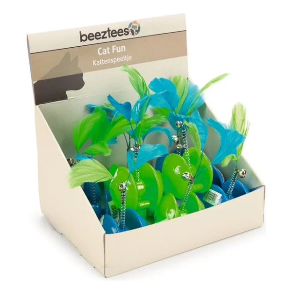Beeztees Kedi Oyuncağı, Hareketli Tüylü Top, 5cm - Görsel 2