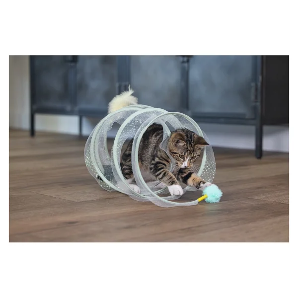 Beeztees Yavru Kedi Tüneli, Spiral Şeklinde, 60x25x25cm - Görsel 5