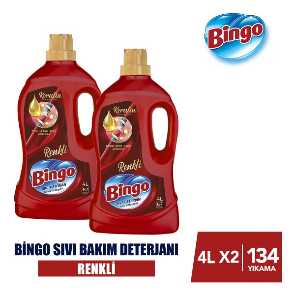 Bingo Renkli Capcanlı Koruma Sıvı Deterjan 67 Yıkama 4 Lt 2'li - Görsel 10