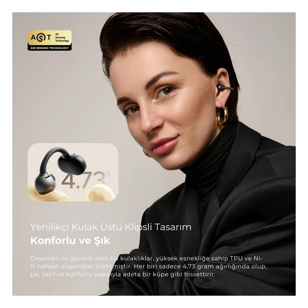 Soundpeats Pop Clip TWS Open Ear Bluetooth Kulaklık - Görsel 9