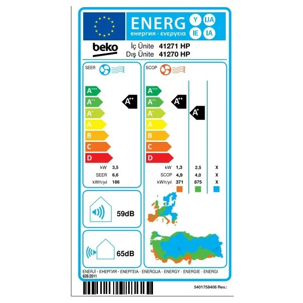 Beko 41270 Hp A++ 12000 Btu Inverter Duvar Tipi Klima - Görsel 7