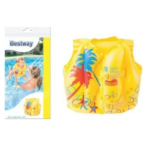 Bestway Tropikal Desenli Can Yeleği, 3-6 Yaş, Güvenli Ve Şık Renk: Sarı - 0 - 12 Ay - Altın - Görsel 2