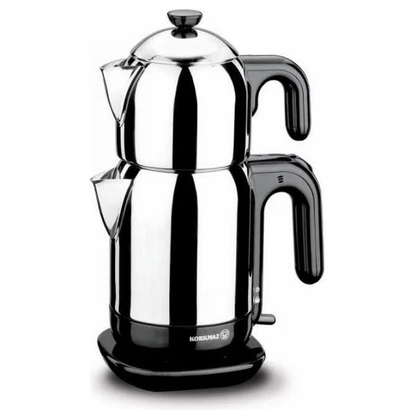 Korkmaz A369 Demtez Inox Siyah 1600 W Çelik Çay Makinesi - Görsel 2