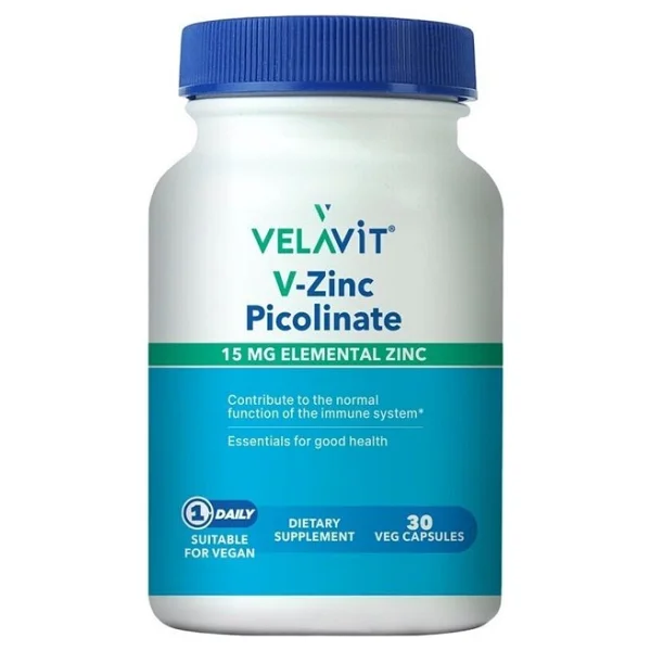 Velavit V Zinc Picolinate 30 Kapsül - Görsel 10