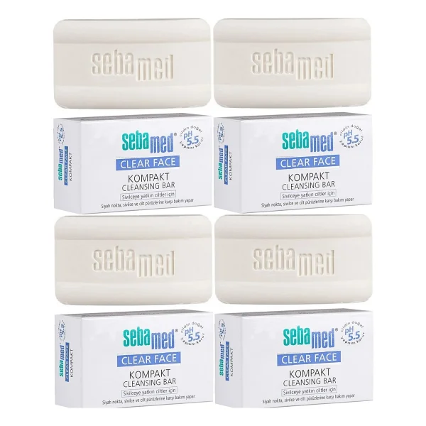 Sebamed Clear Face Sivilce Ve Akne Karşıtı 100 Gr 4 Adet Kompakt Sabun - Görsel 6