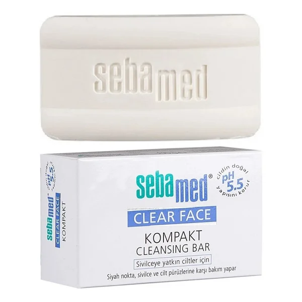 Sebamed Clear Face Kompakt Yüz Temizleme Barı Sabun Sivilceye Yatkın Cilt 100gr (6 Lı Set) - Görsel 5