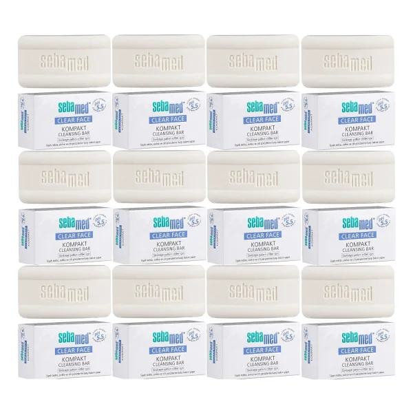 Sebamed Clear Face Kompakt Yüz Temizleme Barı Sabun Sivilceye Yatkın Cilt 100gr (12 Li Set) - Görsel 6